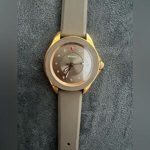 Michele Sunburst Cape Topaz Dial Watch